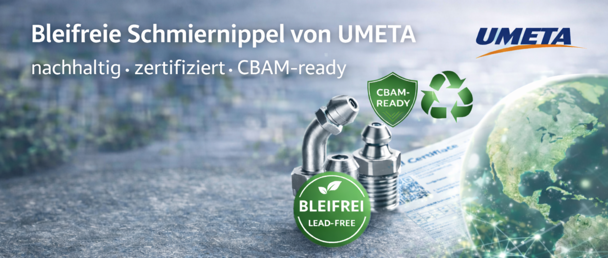 Bleifreie Schmiernippel von UMETA – nachhaltige Lösungen für moderne Industrie