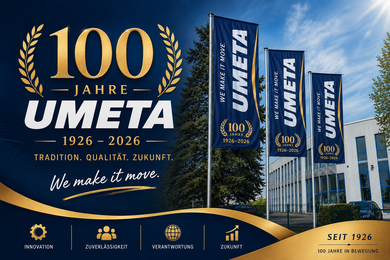 100 Jahre UMETA Banner